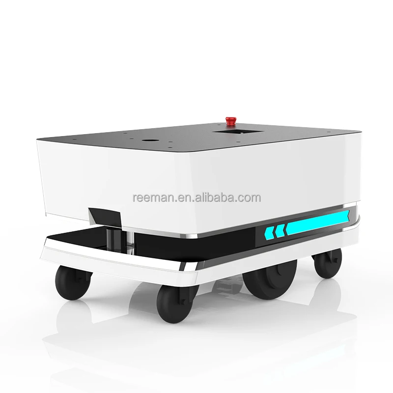 Robot Develop Autonomous Route Planning 80Kg Payload Smart Mobile 4Wd Chassis Robot Agv