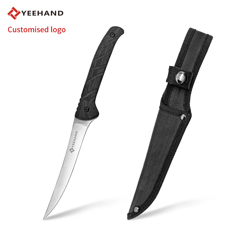 Professional Fillet Knife Cheap G10 Handle Fishing Knife Stainless Steel Fish Slicing Knife