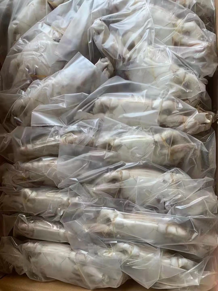 Заводская распродажа различные морепродукты замороженный Краб для плавания путурус тритуберкуатус краб наполовину нарезанный синий крабовый