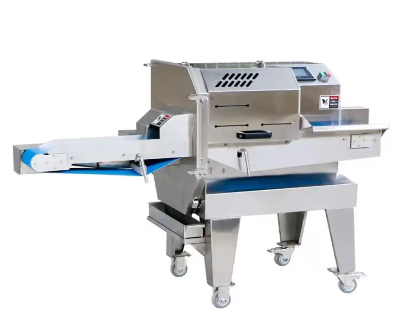 Commercial High Capacity Beef Chicken Breast Poultry Meat Slicer/ Automatic Conveyer Belt Type Ham Meat Slicer