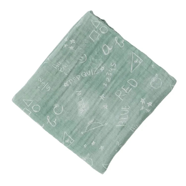 
Pre-washed 120cm Soft Bamboo Baby Muslin Blanket 