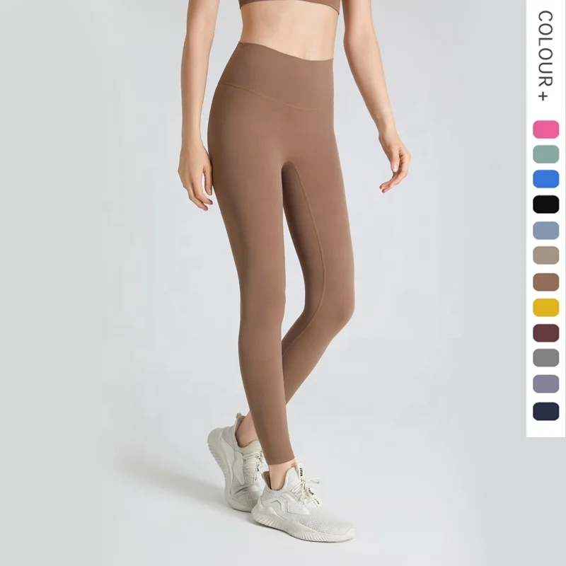 Wholesale Custom High Waist Sports Workout Stretch Yoga Pants Leggings For Women Gym Running Fitness Leggings With Pocket