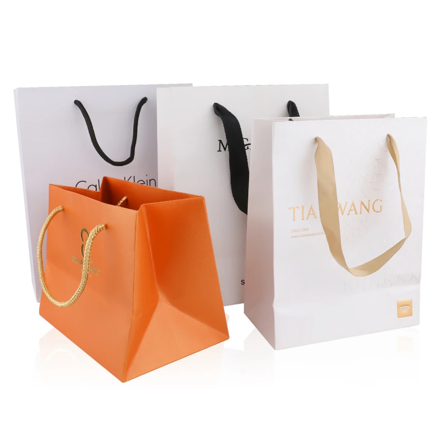 Boutique marble craft luxury gift cardboard bag print packaging custom shopping heavy duty paper bag with your logo