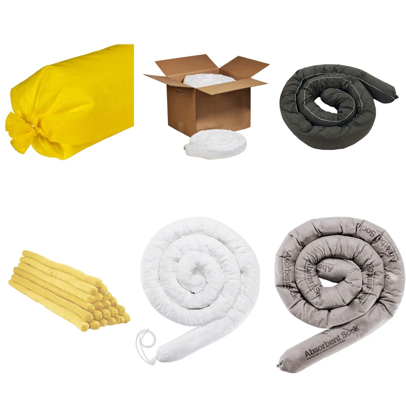 Универсальный абсорбирующий носок для борьбы с разливом жидкости и масла, 7,6 см * 2,4 м, очищающие абсорбирующие листы