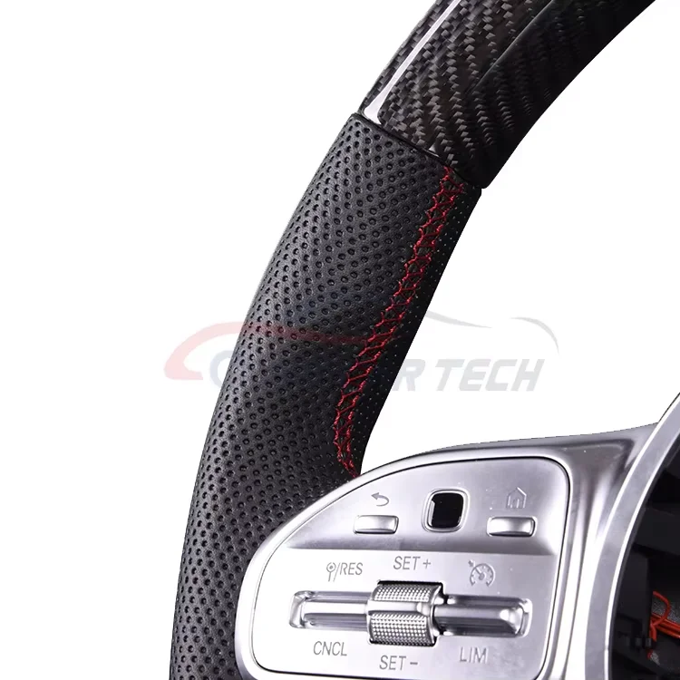 For Mercedes B-enz Steering Wheel c300 Amg W204 c180 w202 Petrol Carbon Fiber Steering Wheel