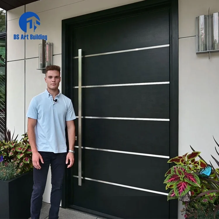 DS современный дом Вилла наружная дверь входная Входная входная дверь из нержавеющей стали