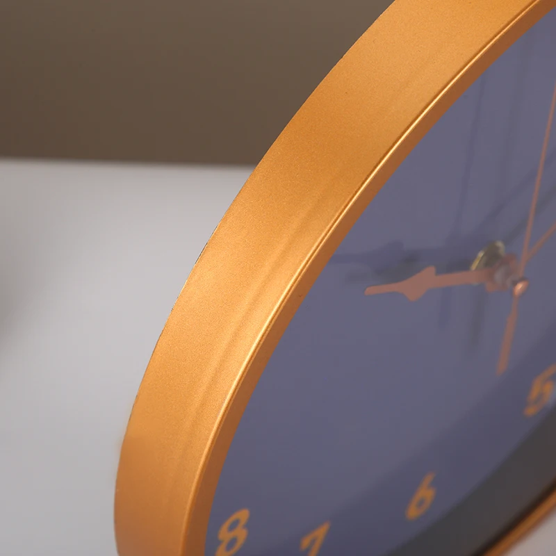 Modern Silent Fancy Wall Clock 10 Inch Bedroom Living Room Clock Gift Round Green Simple Fashion Creative Wall Clock