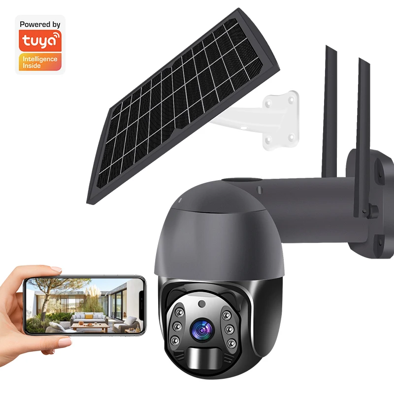 2022 New Arrival CCTV System 300W CMO PIR Battery Security Wireless Wifi 4G Camera CCTV Camera Speed Dome IP Ptz 4G Solar Camera