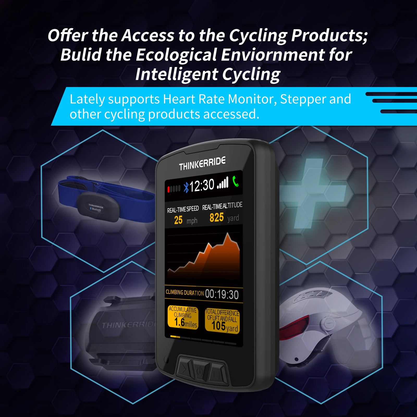 Mobile Phone Message Display Riding Data Record Cadence cycling accessories bike computer apply for bike scooter odometer