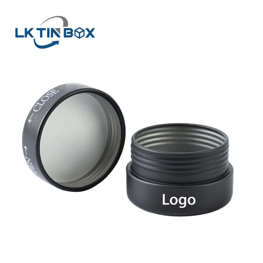 Custom Logo Print Empty Child Proof Pill Box Containers Candy Metal Tins Box Round Tin Box Packaging Tin Case