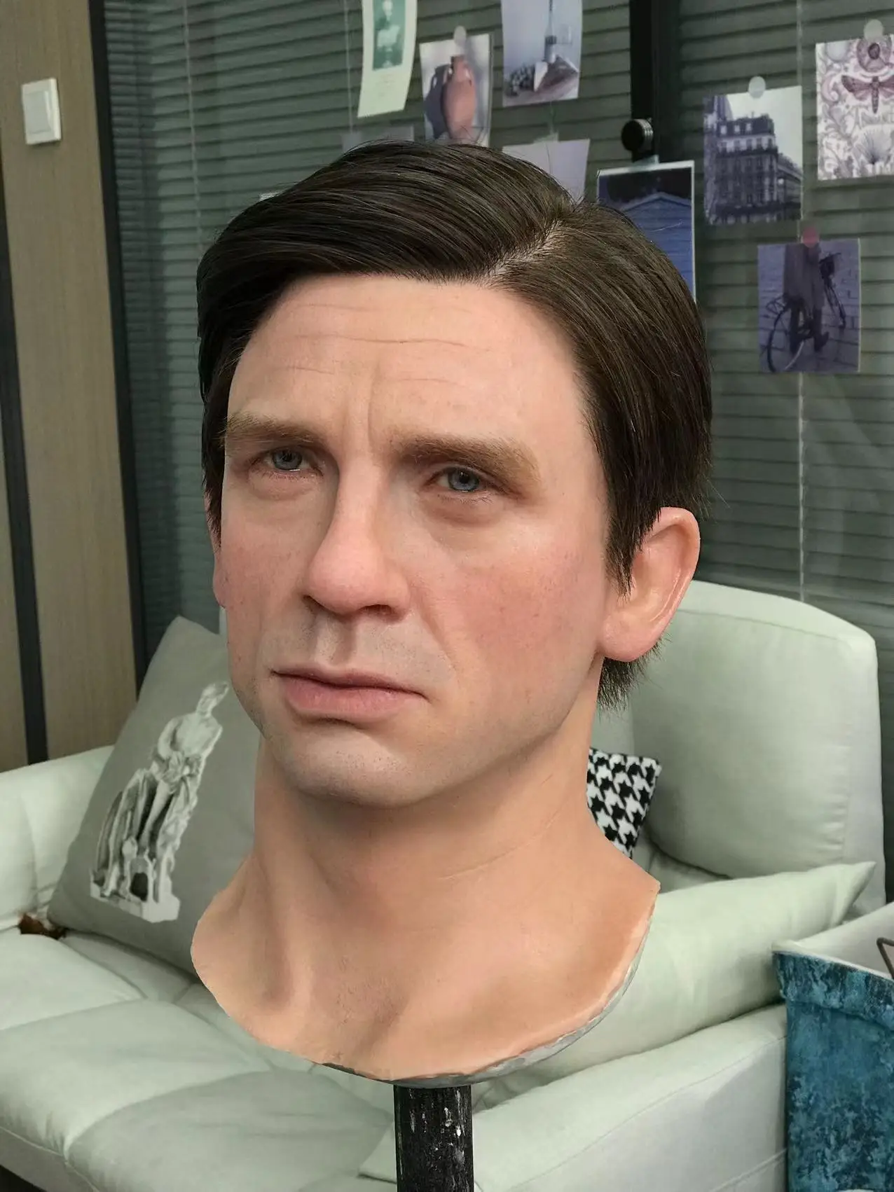 Hollywood Actor Celebrity Life SIze Wax Figure Head For Sale