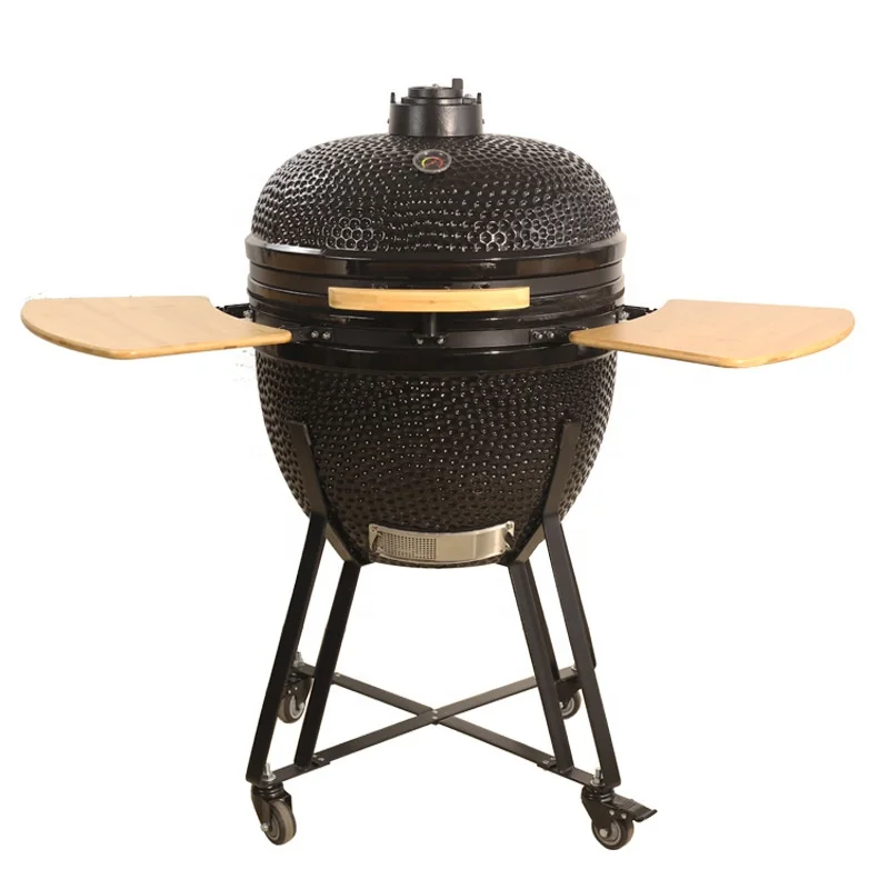 20 inch Commercial Outdoor Ceramic Kamado 13-29 Inch Steel Charcoal BBQ Grills with Folding Design for Smoker Barbecue