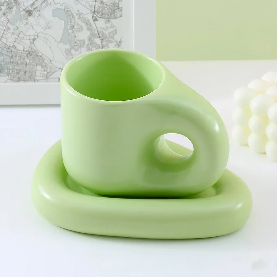 Madou Ins Style Ceramic Mug Fat Handle Coffee Cup Heat Resistant Insulation High Quality Water Cup Set  Gifts Ceramic Coffee Mug