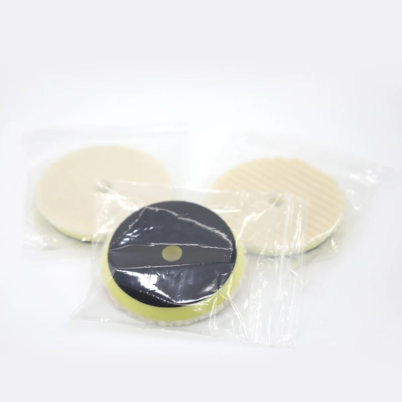 Car Shield Polishing Wool Pad 125-180mm Wool Felt Polishing Pad For Car Polisher wool polishing pad