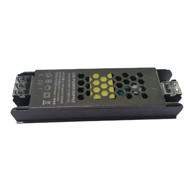 Seestar 60W 12V/24V/48V  Constant Voltage  LPF0.50  Isolated no flicker  led driver  for the strip light advertisement light