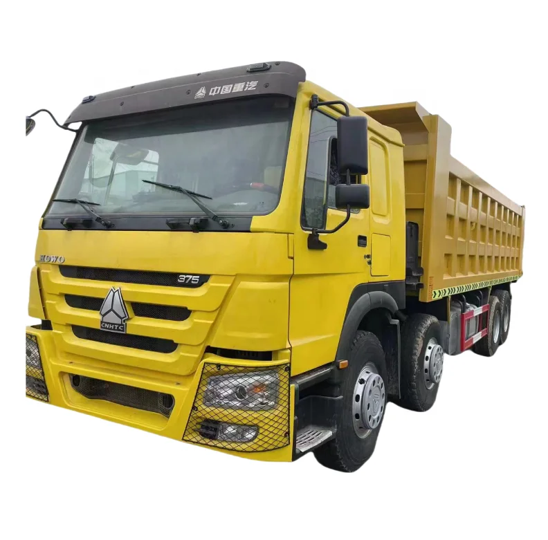 Доверенный поставщик белый самосвал sinotruck howo 8x4 в Китае 375 371 л.с. Подержанный для продажи