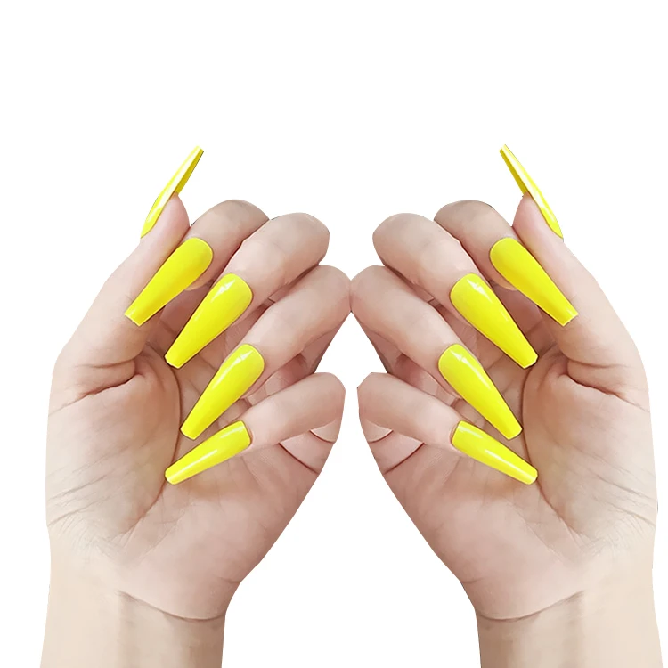 
wholesale 500 pcs nails Private label oem custom acrylic plastic dual gel nail extension system false press on nail tips 