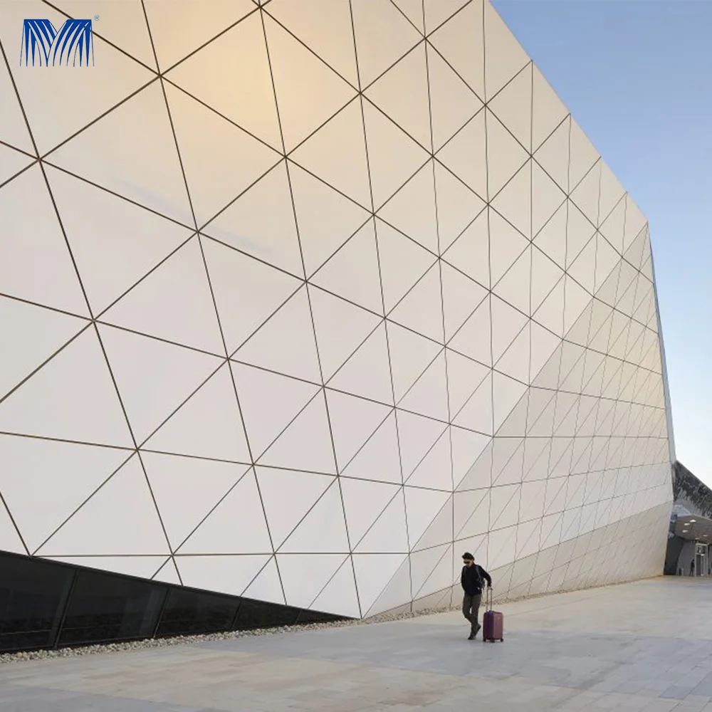 China Building Decorative Marble Look Aluminum Veneer Building Exterior Wall Cladding Carved Aluminum Mashrabiya Wall Screen