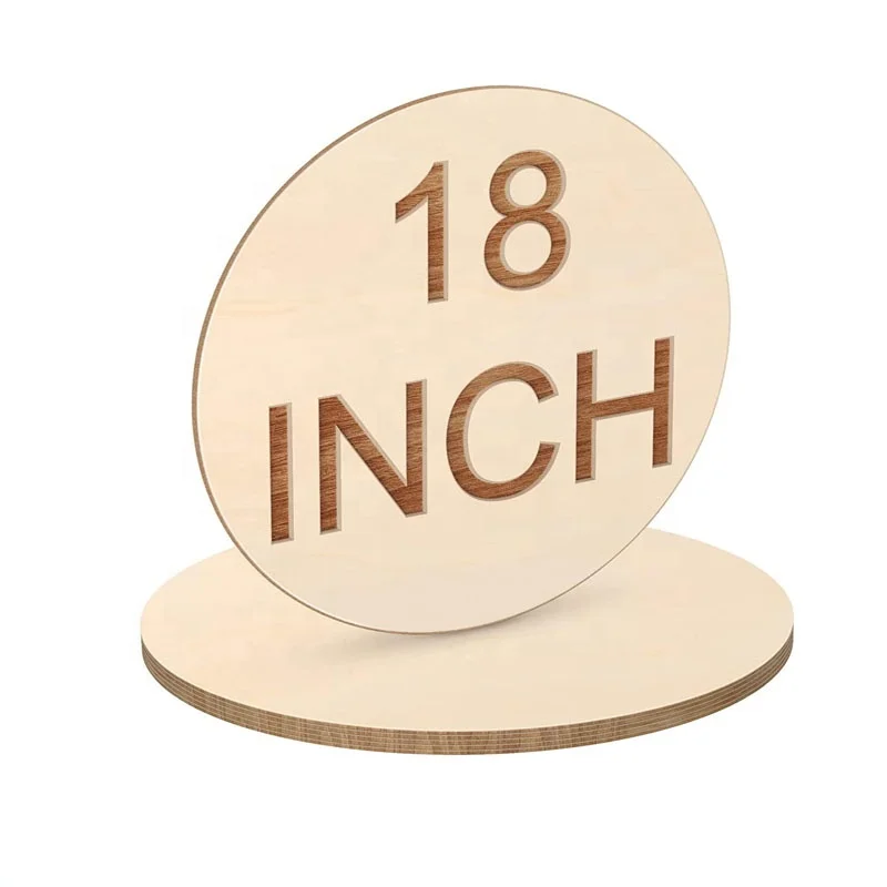 Wholesale Art Craft Plywood 10Pcs Unfinished Wood Rounds Wooden Cutouts for DIY Crafts Christmas Home Decorations