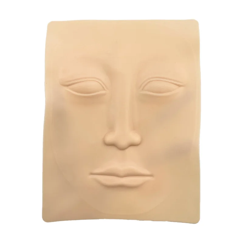 Tattoo practice skin face tattoo eyebrow imitation human skin child tattoo beginner semi-permanent tool fake leather silicone