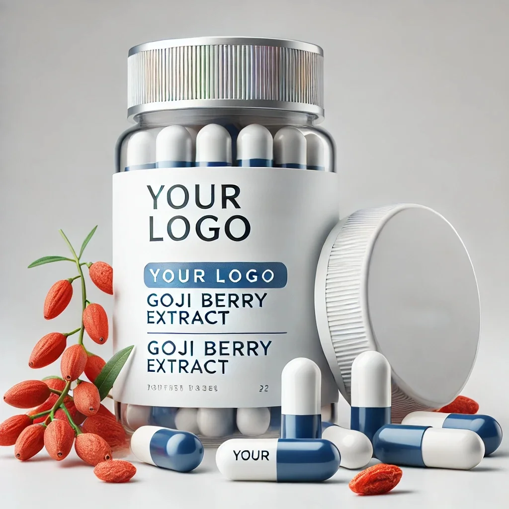 Private label Goji Berry Extract Capsules Custom logo Wolfberry Supplements Goji Berry Capsules