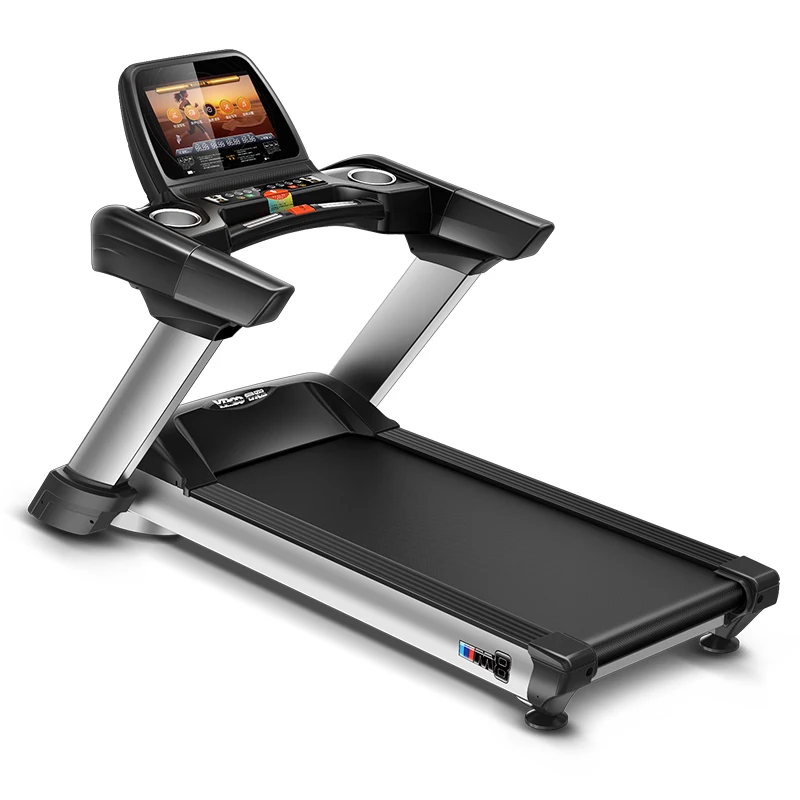 YPOO commercial treadmill 58cm belt width 21km/h electric gym treadmill running machine color touch screen factory price