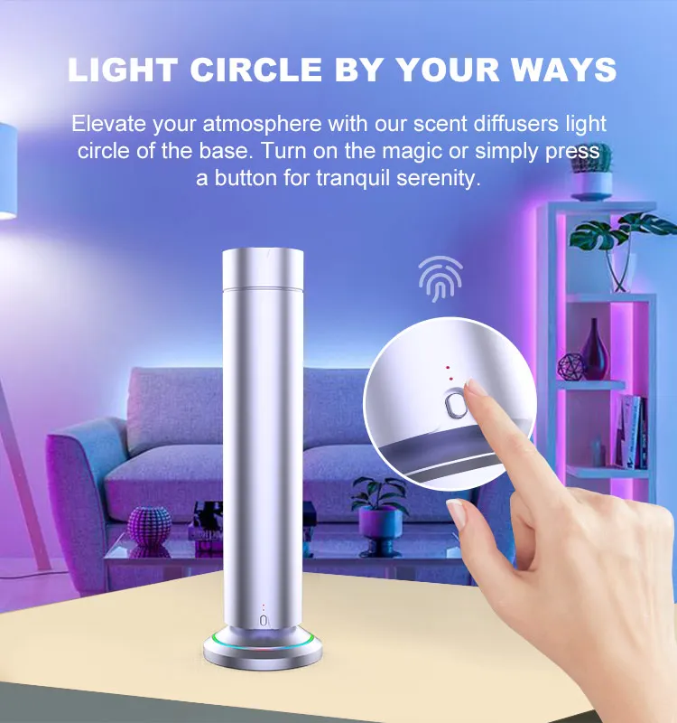 2024 New Product Cable Free Refillable Essential Oil Waterless Smart Professional Fragrance Machine Aroma Diffusers for Room