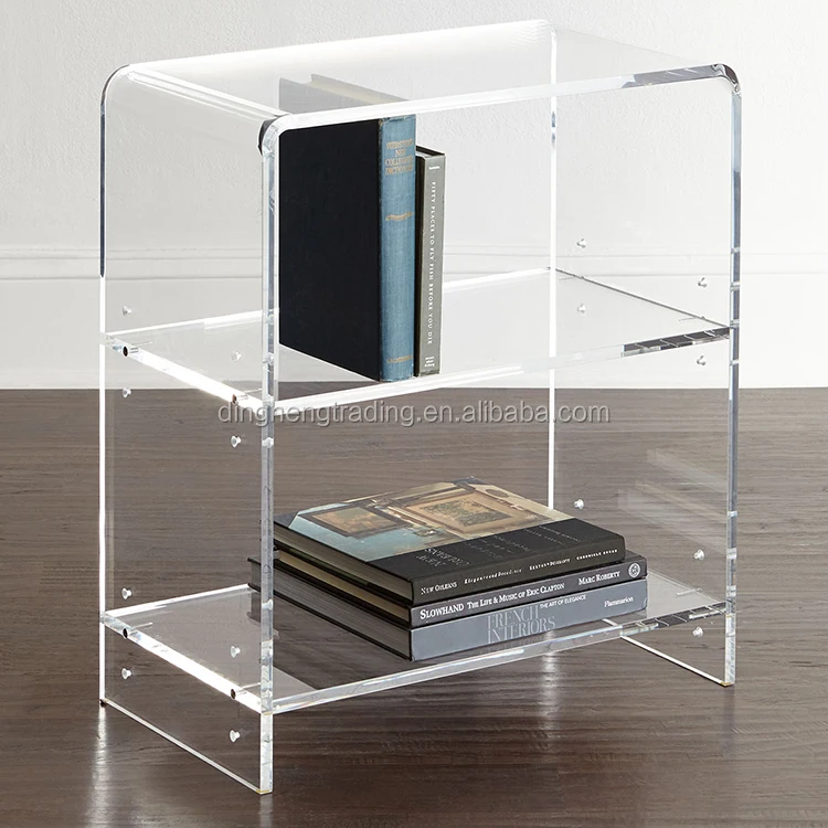 
Crystal Clear Acrylic 3 Layers Kid Bookshelf Book Shelves Rack Designs For Children 