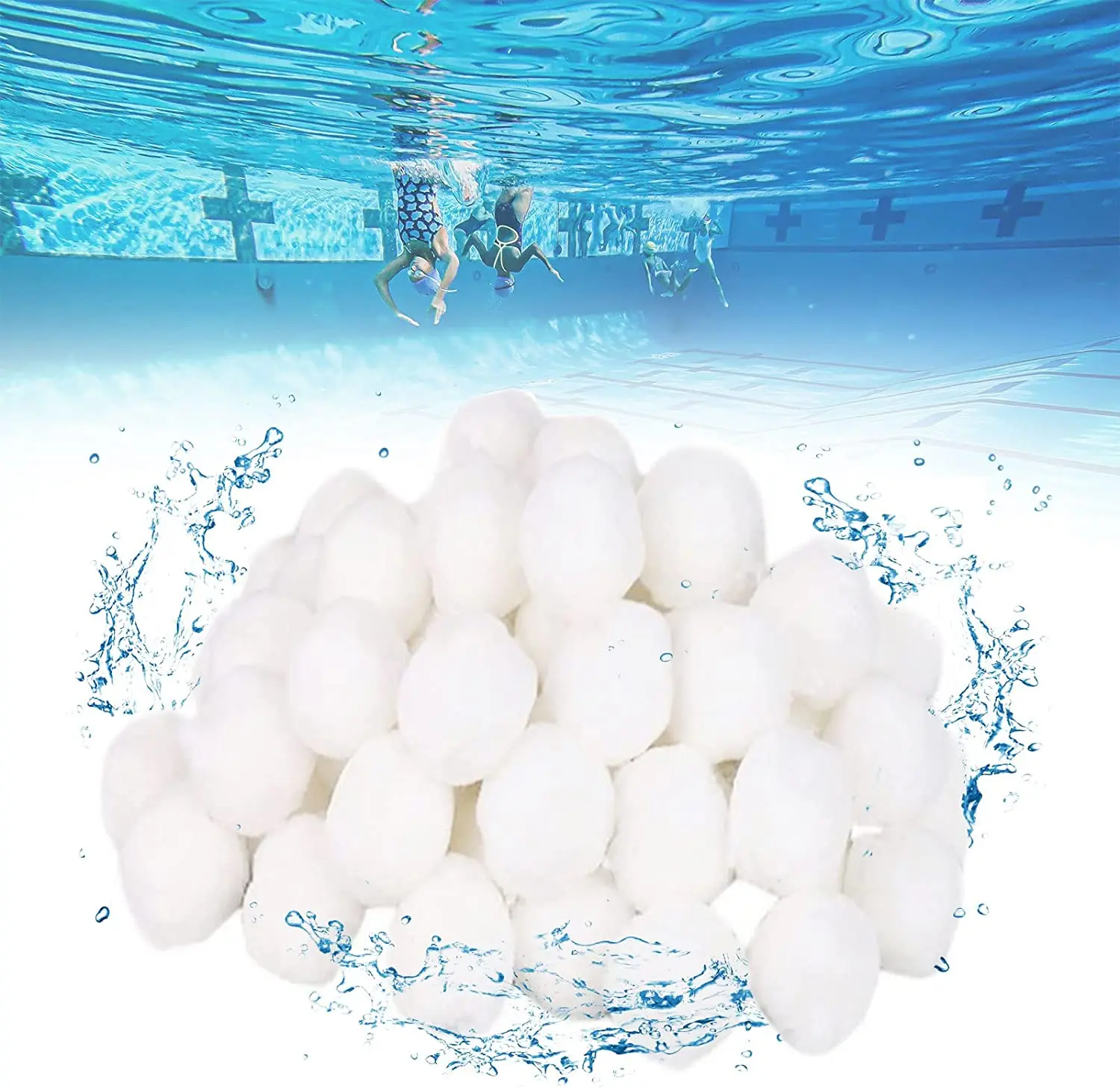 HUISEN factory price Eco-Friendly Fiber Filter Media for Swimming Pool Sand Filters