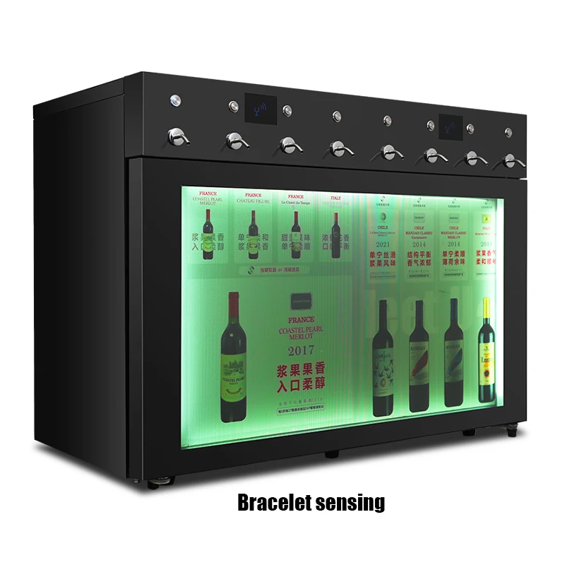 Home Vending machines Automatic 8 Bottles Red Wine Dispenser Machine Bar Wine Cooler Fridge