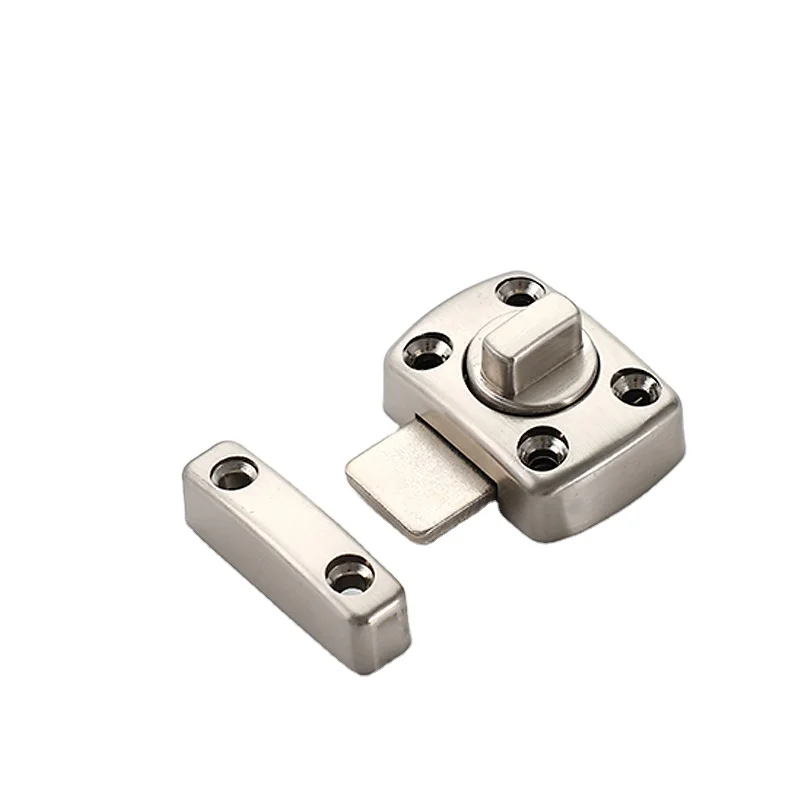 Alloy Pin Door Bolt Latch Anti-theft Bedroom Back Lock Artifacts Spring Card Hitch Security Push-pull Move Open Installation