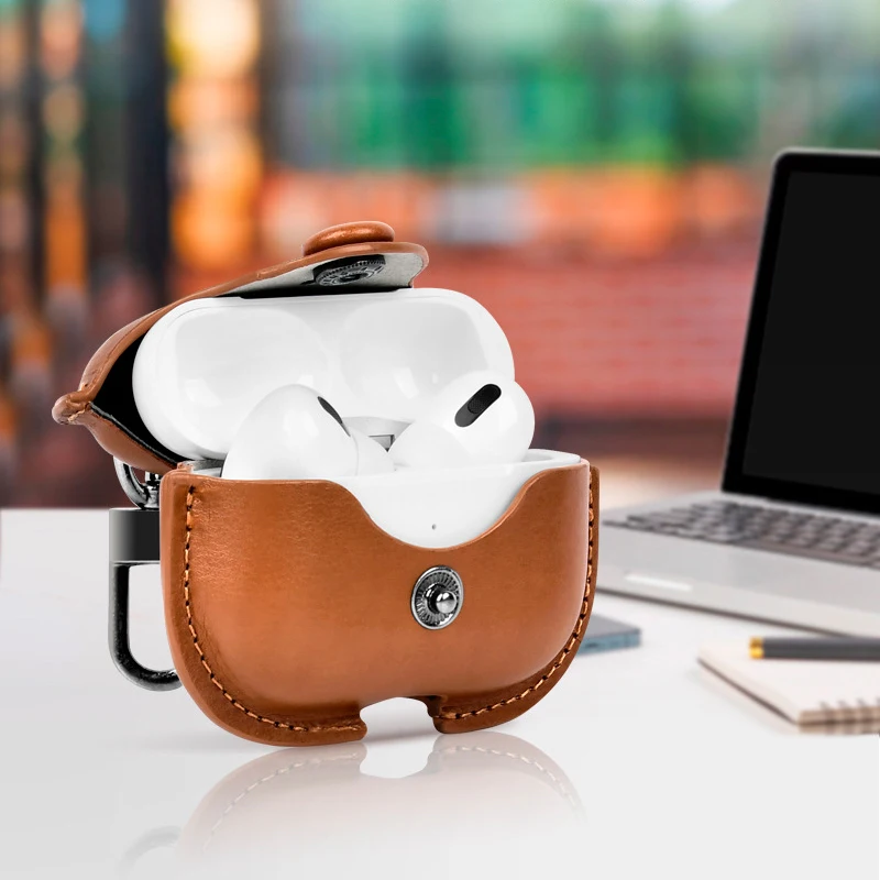 Новинка классический защитный кожаный чехол для наушников портативный Airpod Pro аксессуары Apple