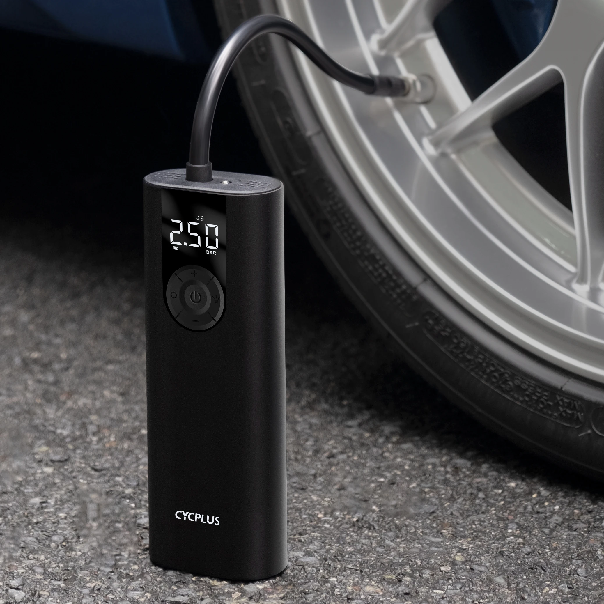 CYCPLUS 7969 A8 Emergency Air Compressor Pump Mini Cordless Digital Tire Inflator For Car