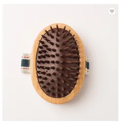 bamboo silicon pet grooming brush self cleaning for small animals pet hair brush for professional pet groomers provide OEM/ODM