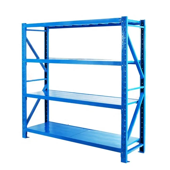 Peterack Q235B Metal Warehouse Rack Medium Duty Storage Shelf Heavy Equipment Warehouse Storage Metal Racking System