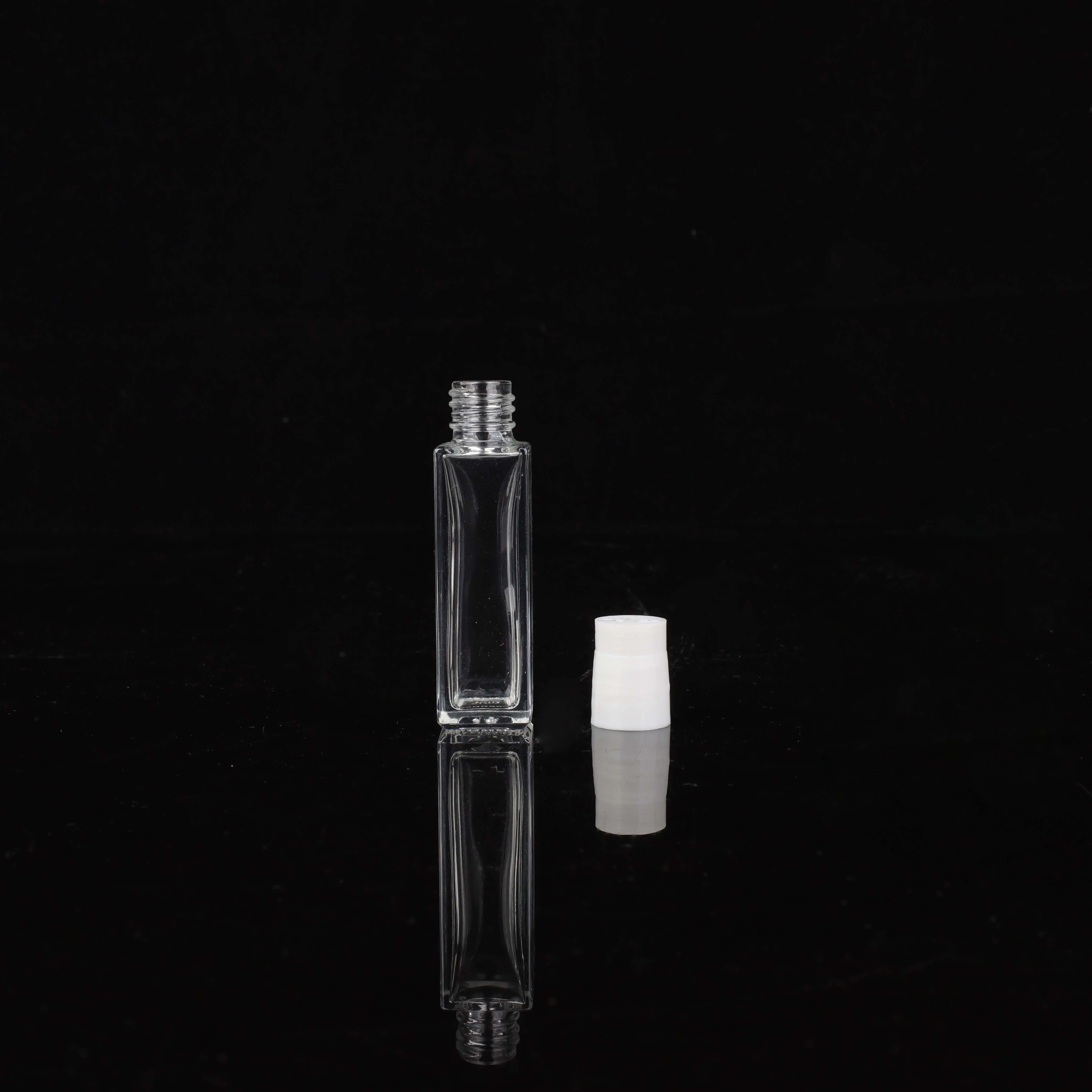 Wholesale High-grade Square Clear 50ml 100ml 150ml 200ml Empty Perfume Frosted Reed Diffuser Glass Bottle With Screw Lid