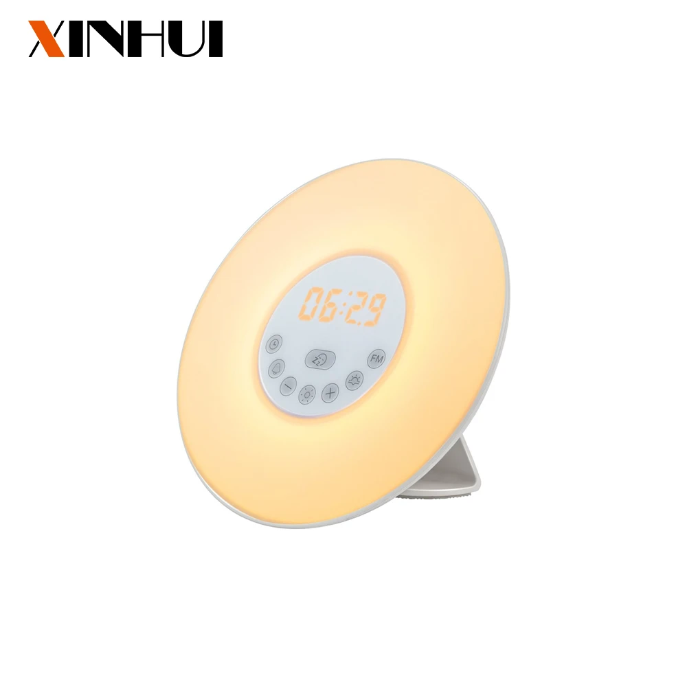 Baby Lamps Sleep Helping Wake Up Light Sunrise Alarm With FM Radio