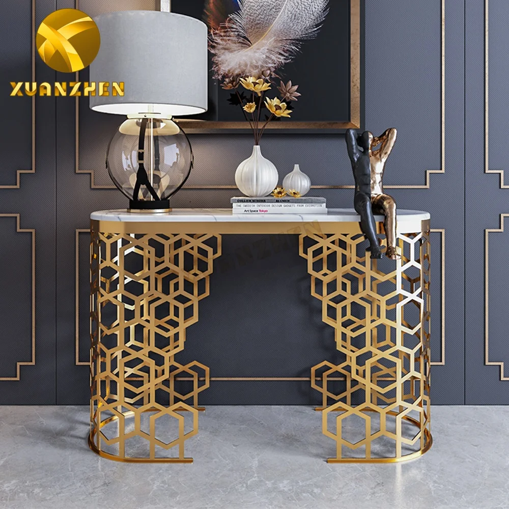 Home furniture living room luxury hallway table modern console table with mirror CT031