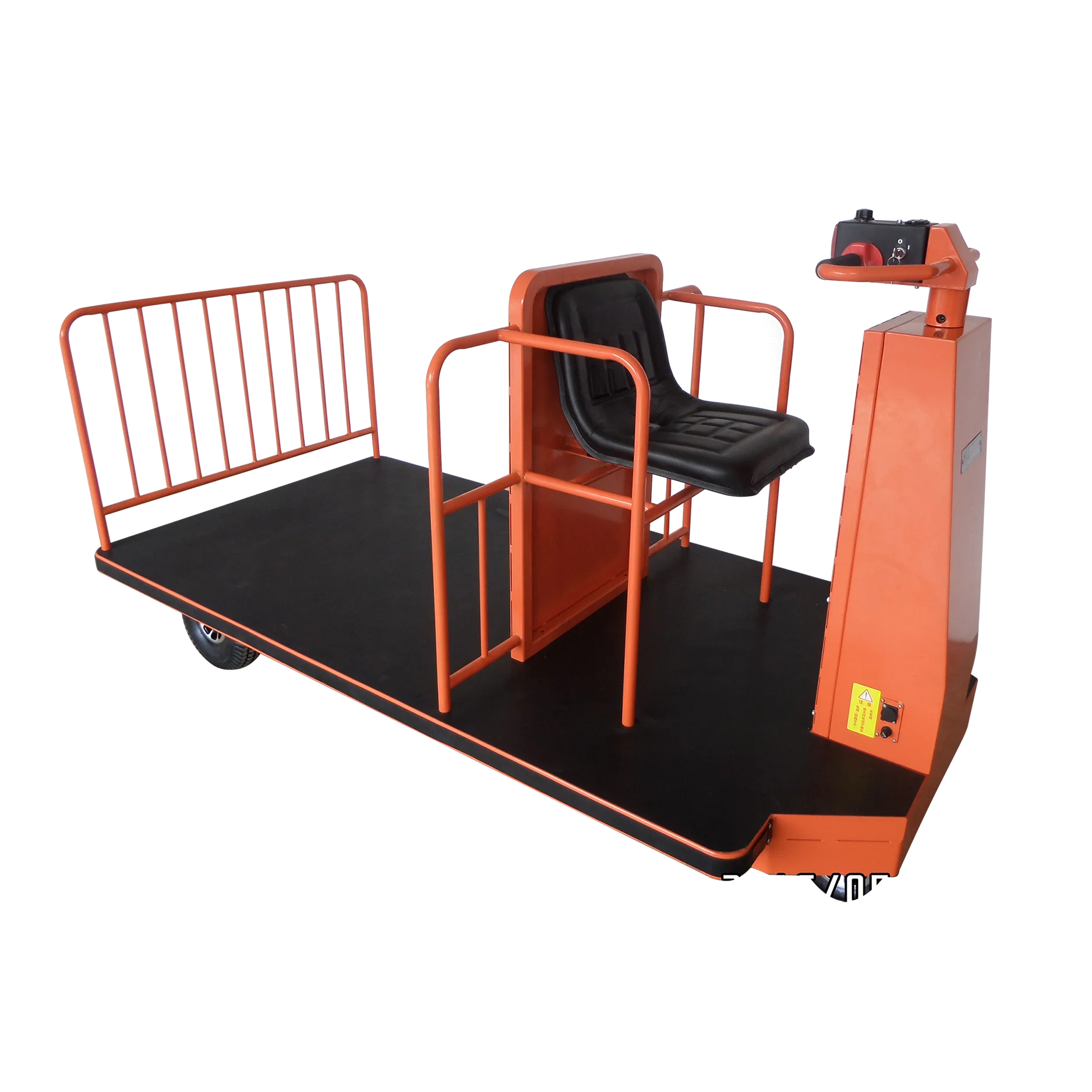 sitting driving powered flatbed cart logistics electric trolley hand truck for transport cargo