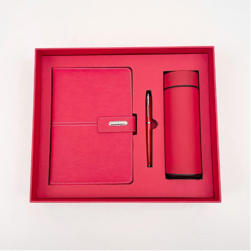 AP Promotional Luxury Gifts Items Notebook Business Gift Thermos Cup Customizable Set With Pen and Bottle