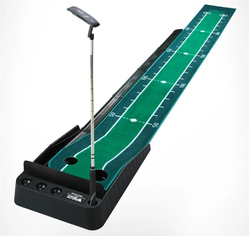 Indoor Golf Training Aids Velvet Double Line Blanket Golf Putter Plastic Trainer