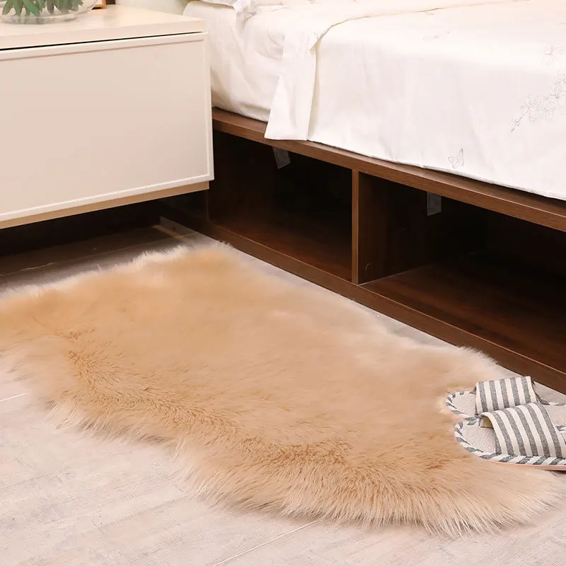 Factory wholesale Modern Faux fur Area Rug carpet Flurry and soft Flooring Area Rug and carpet