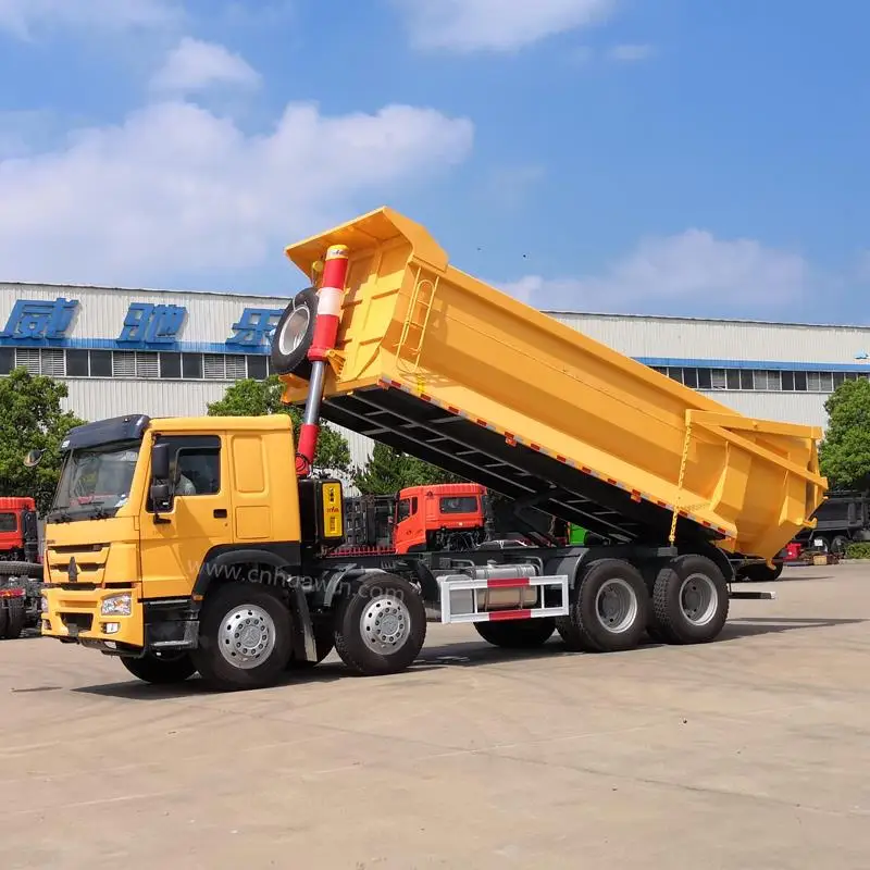 Лучшие торговые продукты howo 8X4 u-образный самосвал с подъемной задней дверью самосвал
