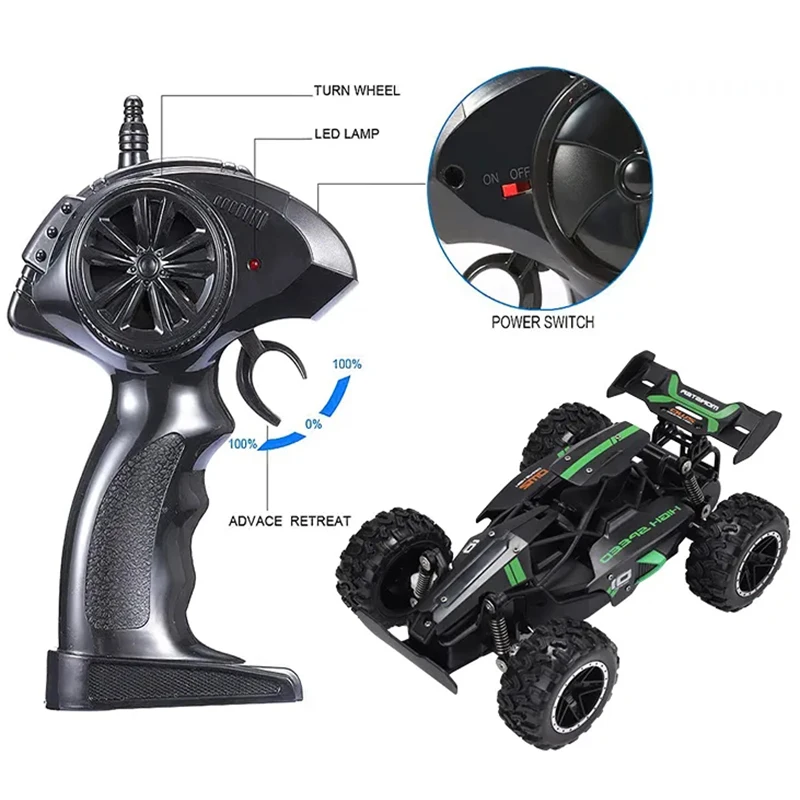 Kids 2.4ghz 1/18 Remote Control Racing Toy Vehicle Rc High Speed Car Remote Control Car Fast