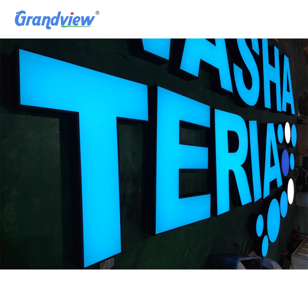 Outdoor Company Name Boards Shop Light Up Letters For Sign Outdoor Waterproof Acrylic Led Advertising 3d Letters Signage