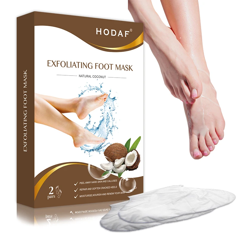 Private Label Natural Organic Lavender Foot Peel Mask Peeling Dead Skin Feet Mask Foot Mask Peeling