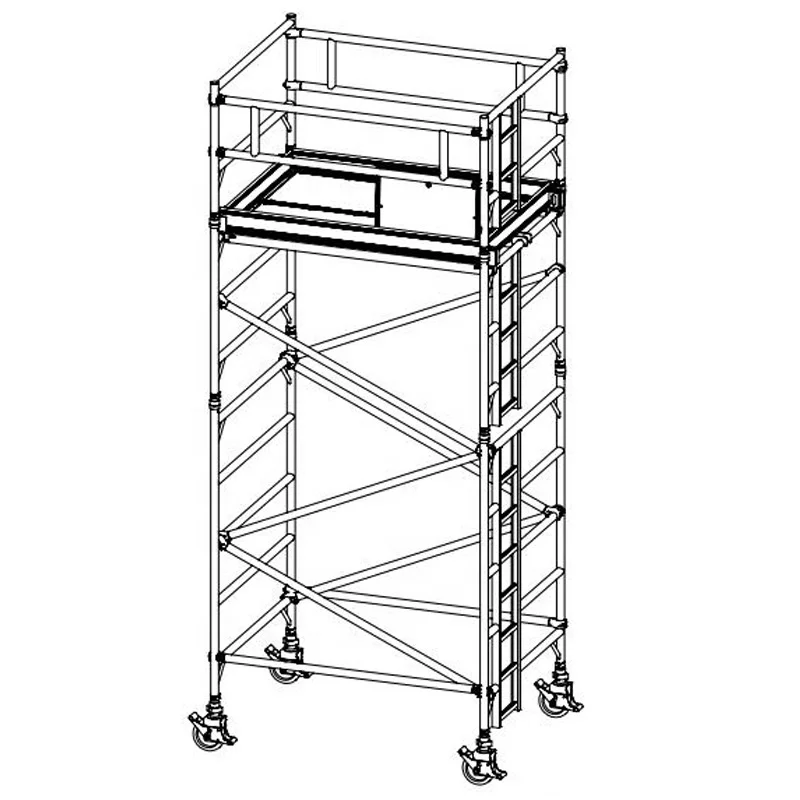 Anniversary 7m EN1004 certification scaffold stairs movable scaffolding system folding work platform