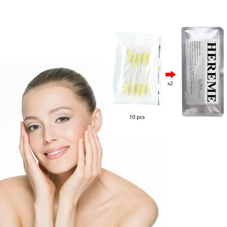 Heremefill Multi-thread 23G 38mm/60mm face lifting polydioxanone v lifting pdo thread suture with filling