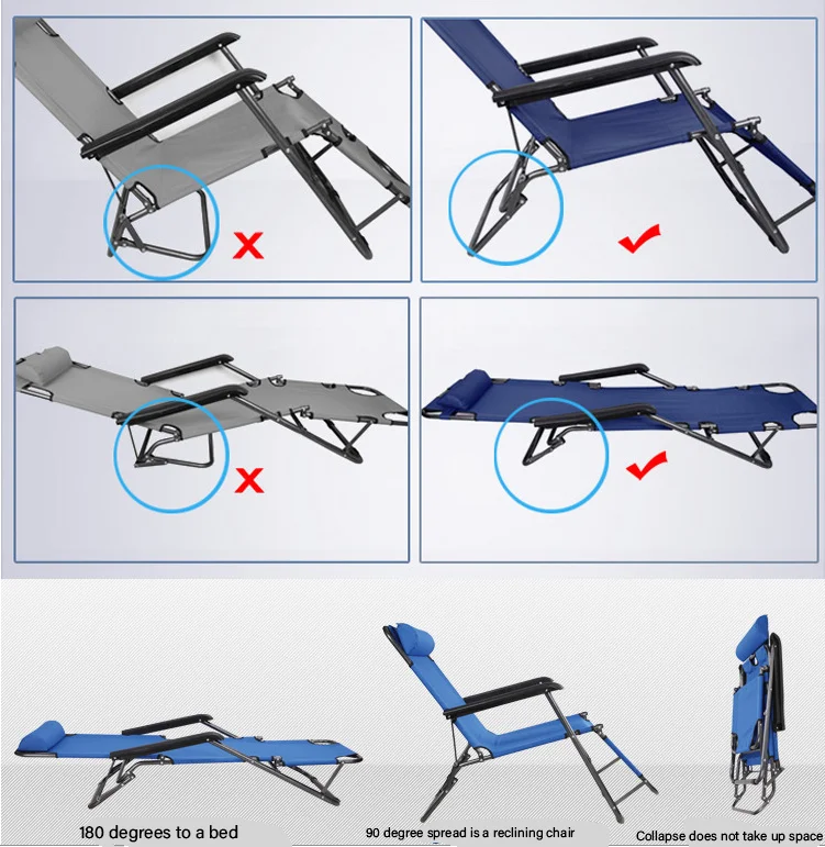 
Reliable Quality Lightweight Folding Beach Outdoor Camping Bed 