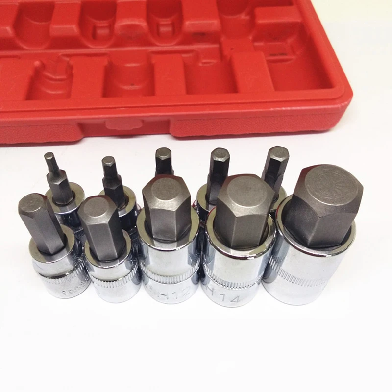 Набор из 10 шт. пресс отвертка рукав совместных звезды цветок сливы с внутренним шестигранником автомобильные техническое обслуживание